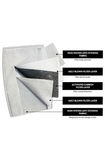 PM 2.5 filters for cotton masks - Pack of 6